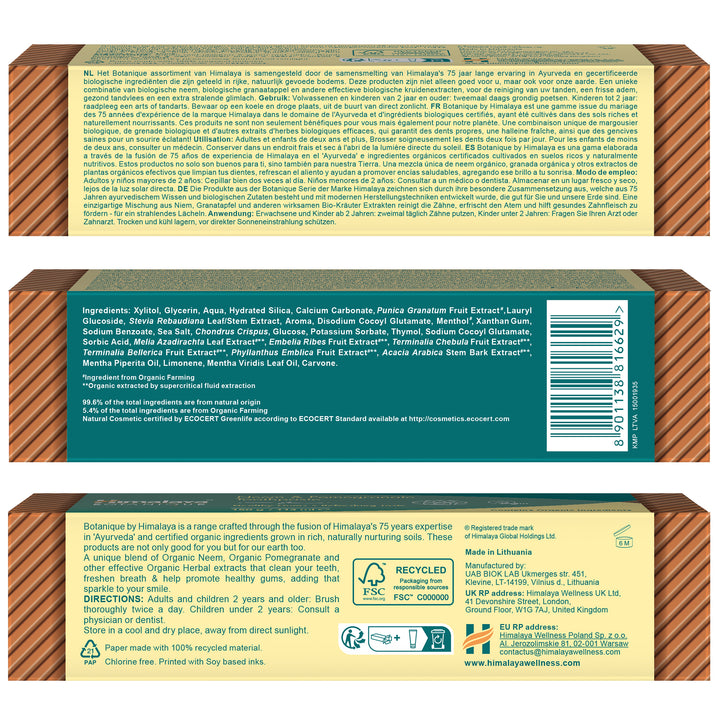 Himalaya Botanique Pasta do zębów Neem i Granat - 150 g
