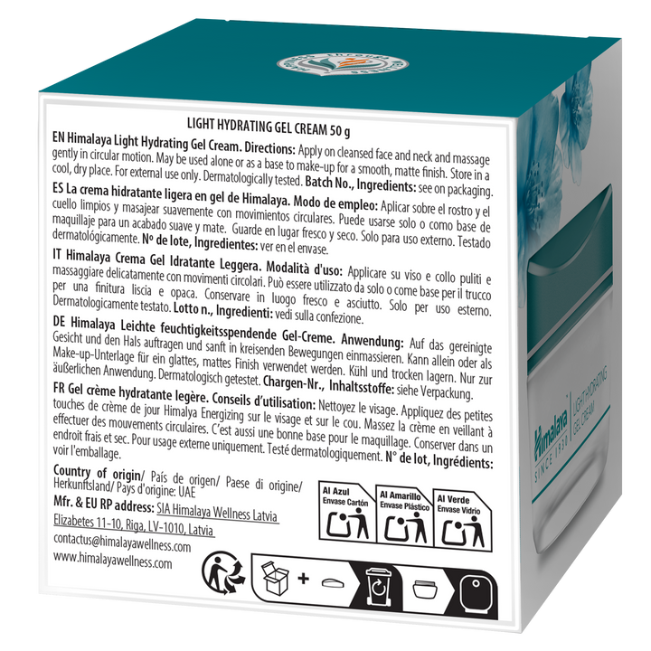 Lekki nawilżający żel-krem