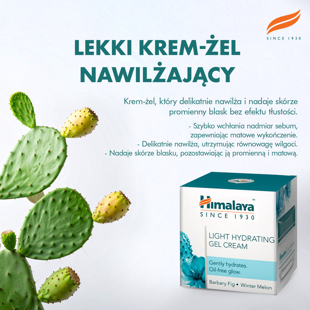 Lekki nawilżający żel-krem