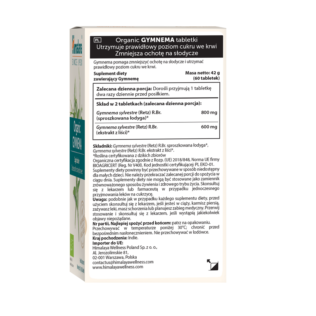 Himalaya Organic Gymnema 60 compresse