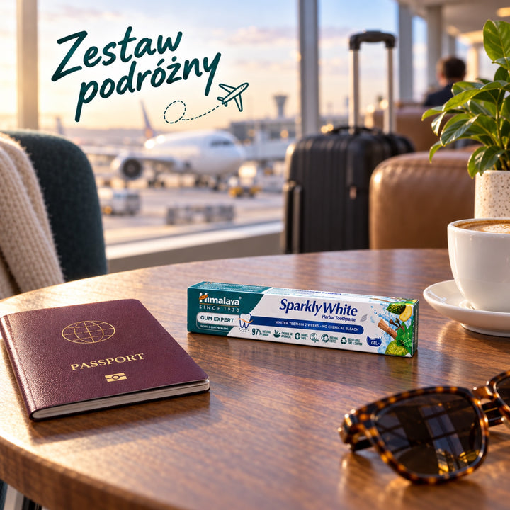 Pasta do zębów Gum Expert - Sparkly White - Zestaw podróżny 40g
