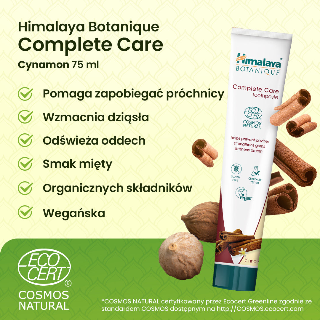 Himalaya Botanique Cynamonowa pasta do zębów Complete Care - 75 ml