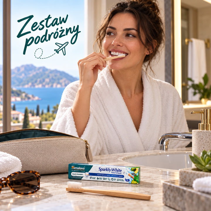 Pasta do zębów Gum Expert - Sparkly White - Zestaw podróżny 40g