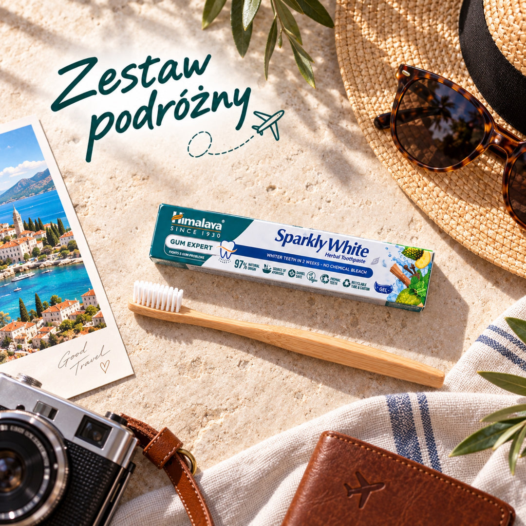 Pasta do zębów Gum Expert - Sparkly White - Zestaw podróżny 40g