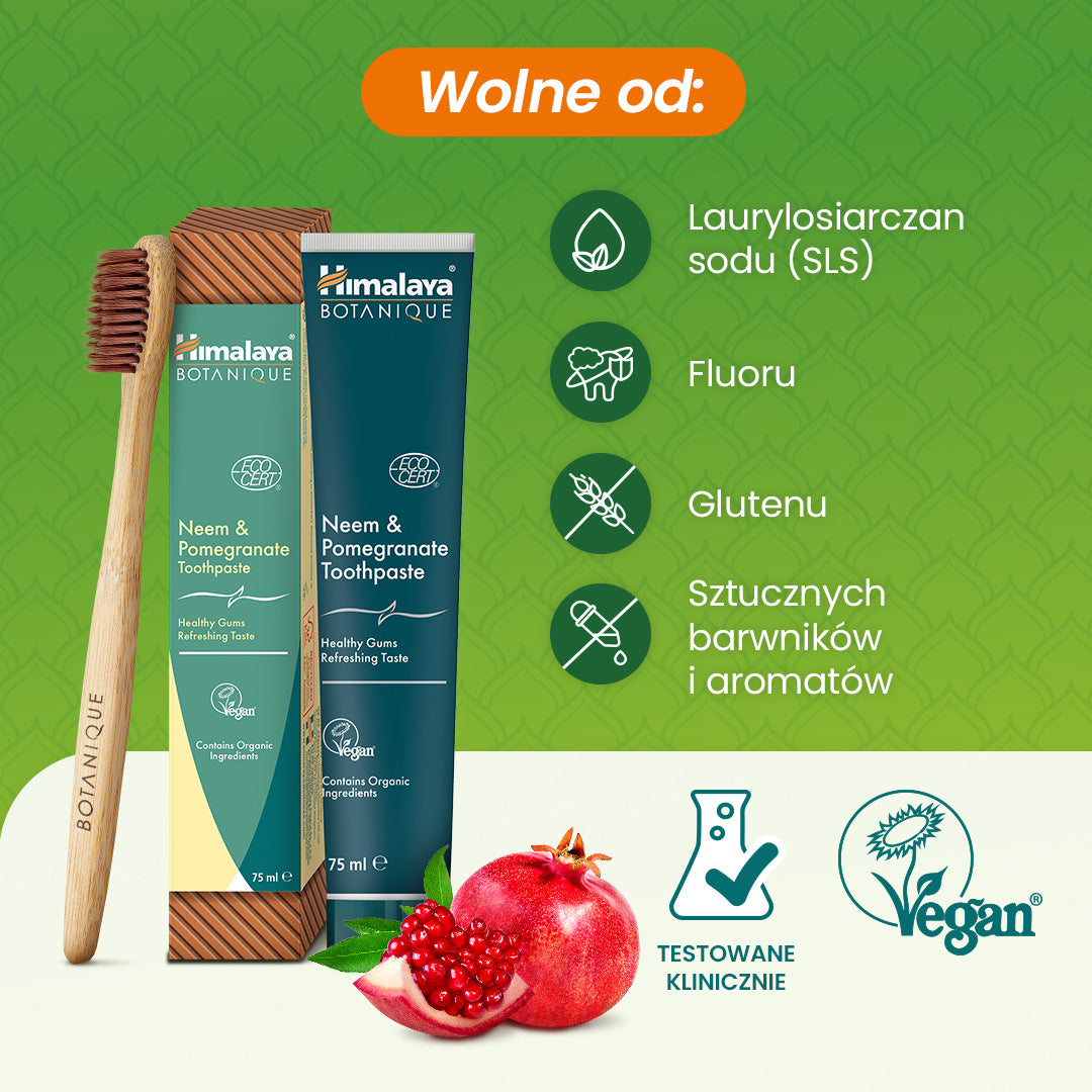 Himalaya Botanique pasta do zębów Neem i Granat 75 ml