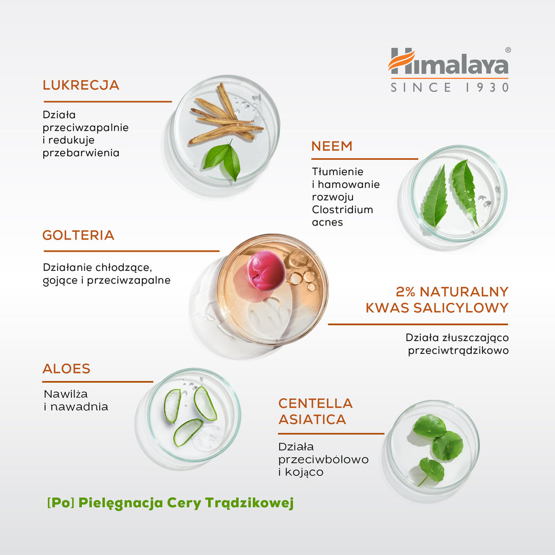 Himalaya Acne Clear+ Serum do usuwania blizn