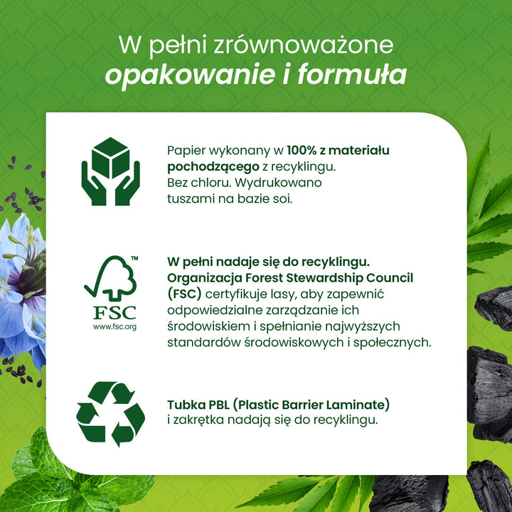 Himalaya Botanique Wybielająca pasta do zębów przeciw płytce nazębnej z Węglem Aktywnym i Olejem z Czarnuszki 75 ml