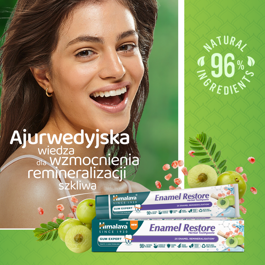 Himalaya Gum Expert Enamel Restore Ziołowa pasta do zębów - 75 ml