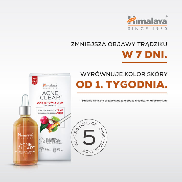Himalaya Acne Clear+ Serum do usuwania blizn