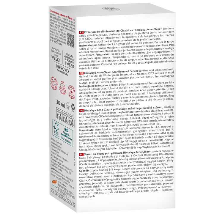 Himalaya Acne Clear+ Serum do usuwania blizn
