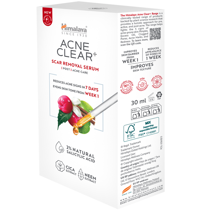 Himalaya Acne Clear+ Serum do usuwania blizn