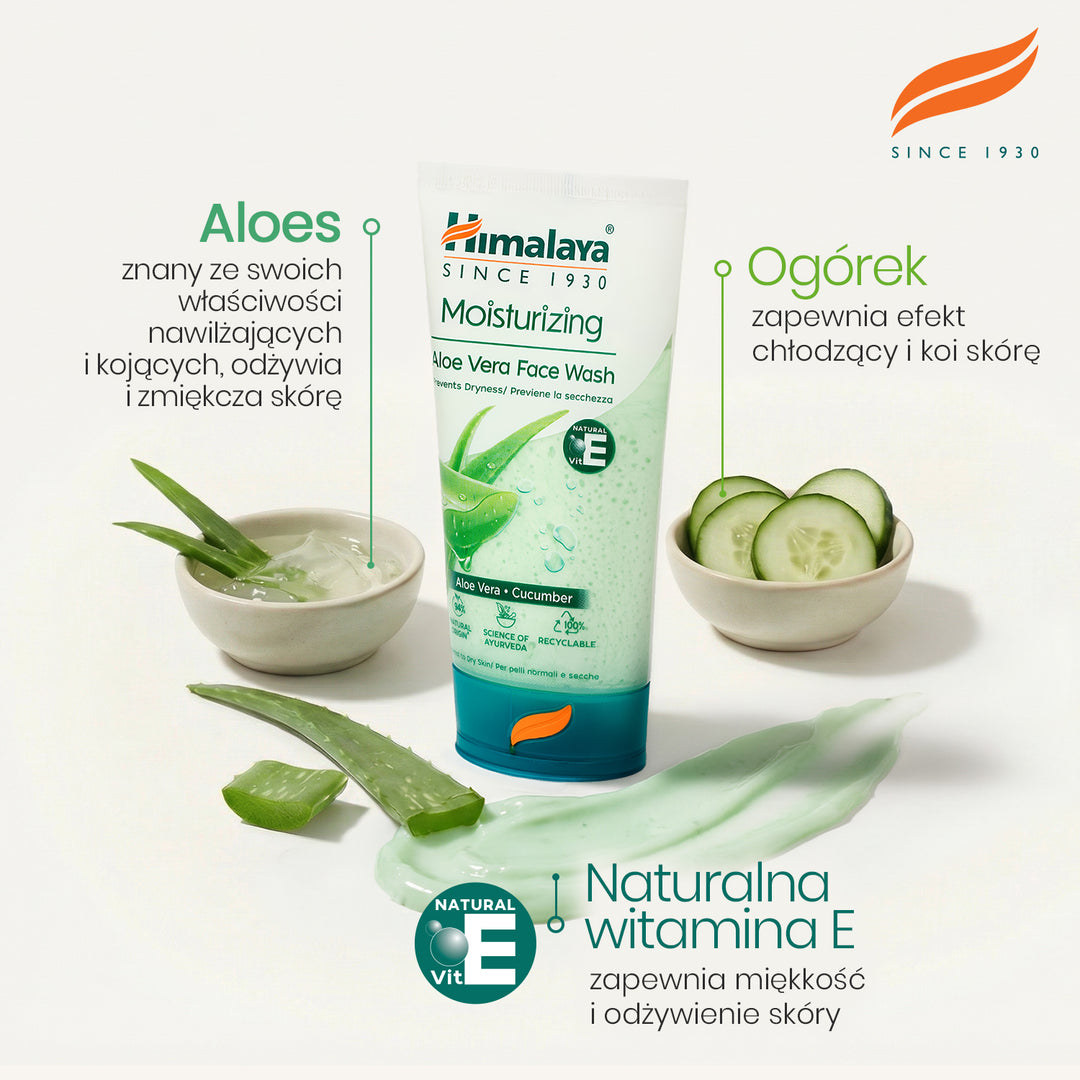 HIMALAYA NAWILŻAJĄCY ŻEL DO MYCIA TWARZY Z ALOESEM 150ML