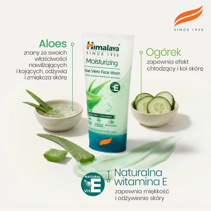 HIMALAYA NAWILŻAJĄCY ŻEL DO MYCIA TWARZY Z ALOESEM 150ML