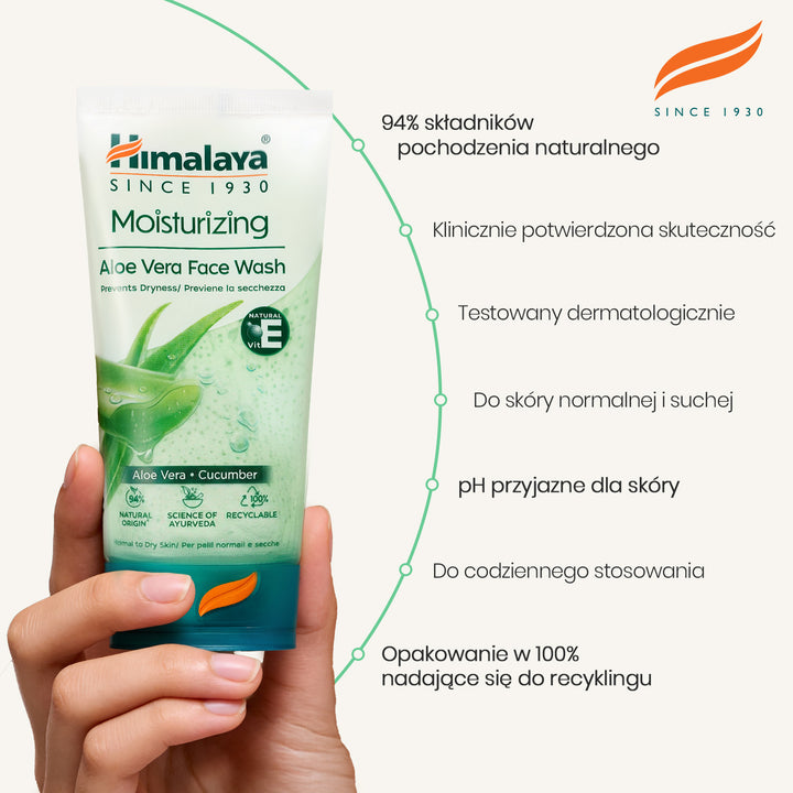 HIMALAYA NAWILŻAJĄCY ŻEL DO MYCIA TWARZY Z ALOESEM 150ML
