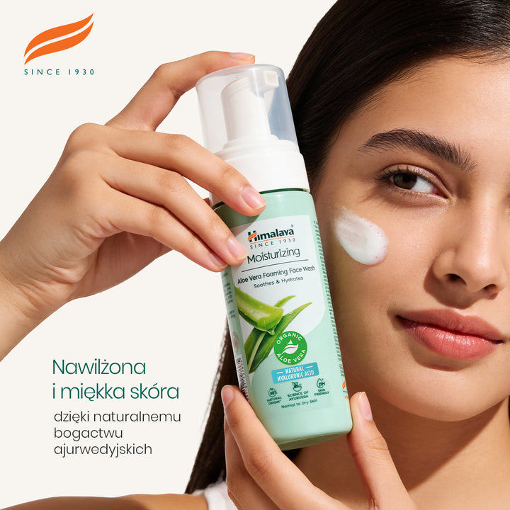 Himalaya Nawilżająca pianka do mycia twarzy z aloesem, 150 ml