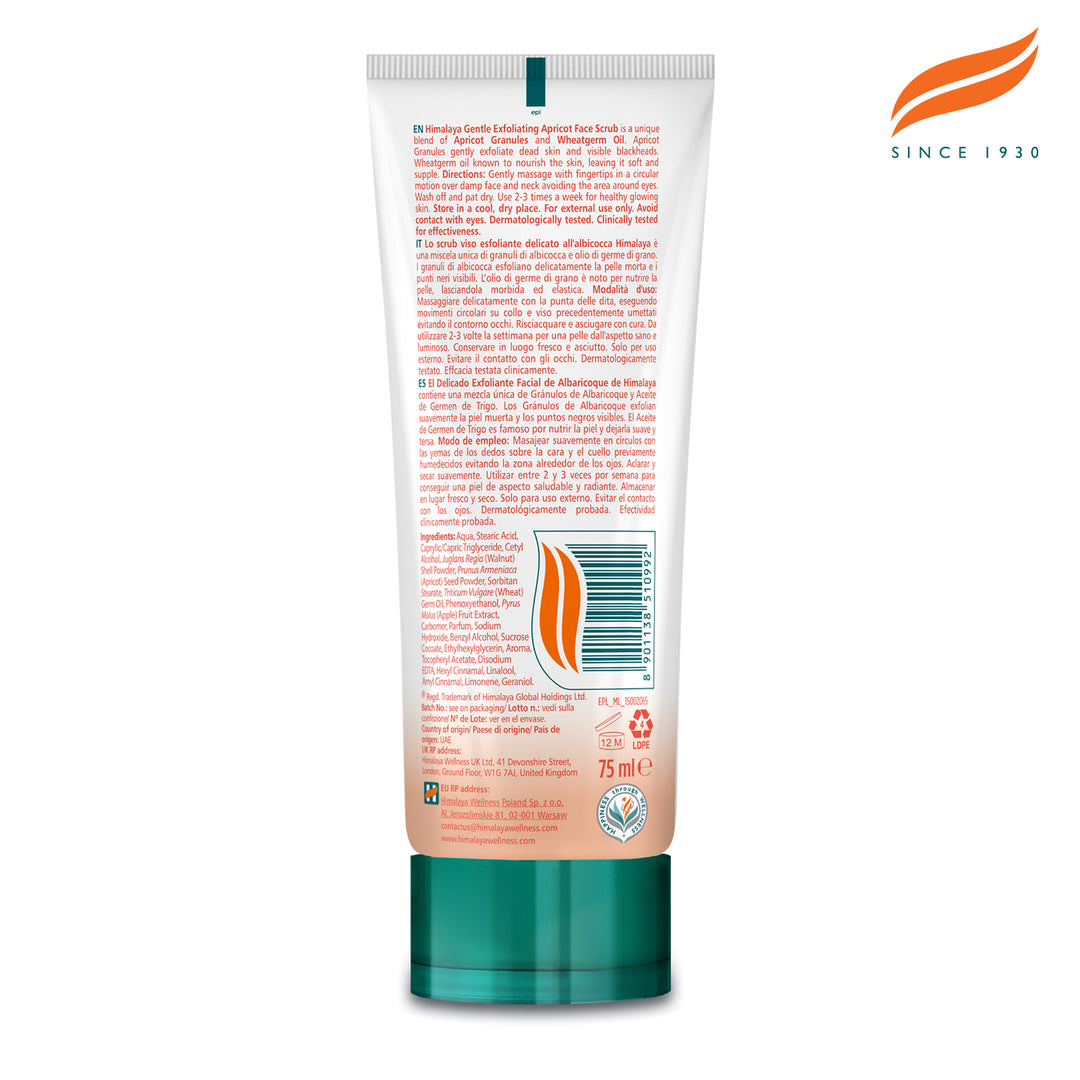 Delikatnie złuszczający morelowy peeling