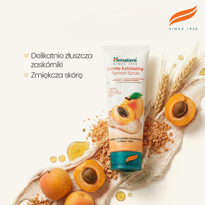 Delikatnie złuszczający morelowy peeling