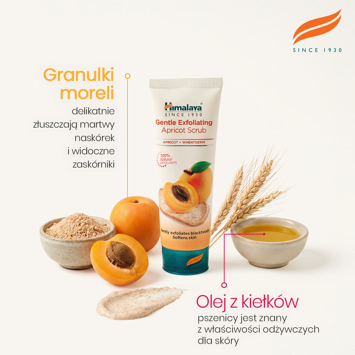 Delikatnie złuszczający morelowy peeling