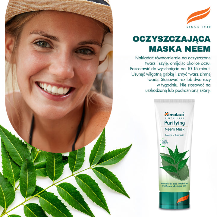 Oczyszczająca maska Neem