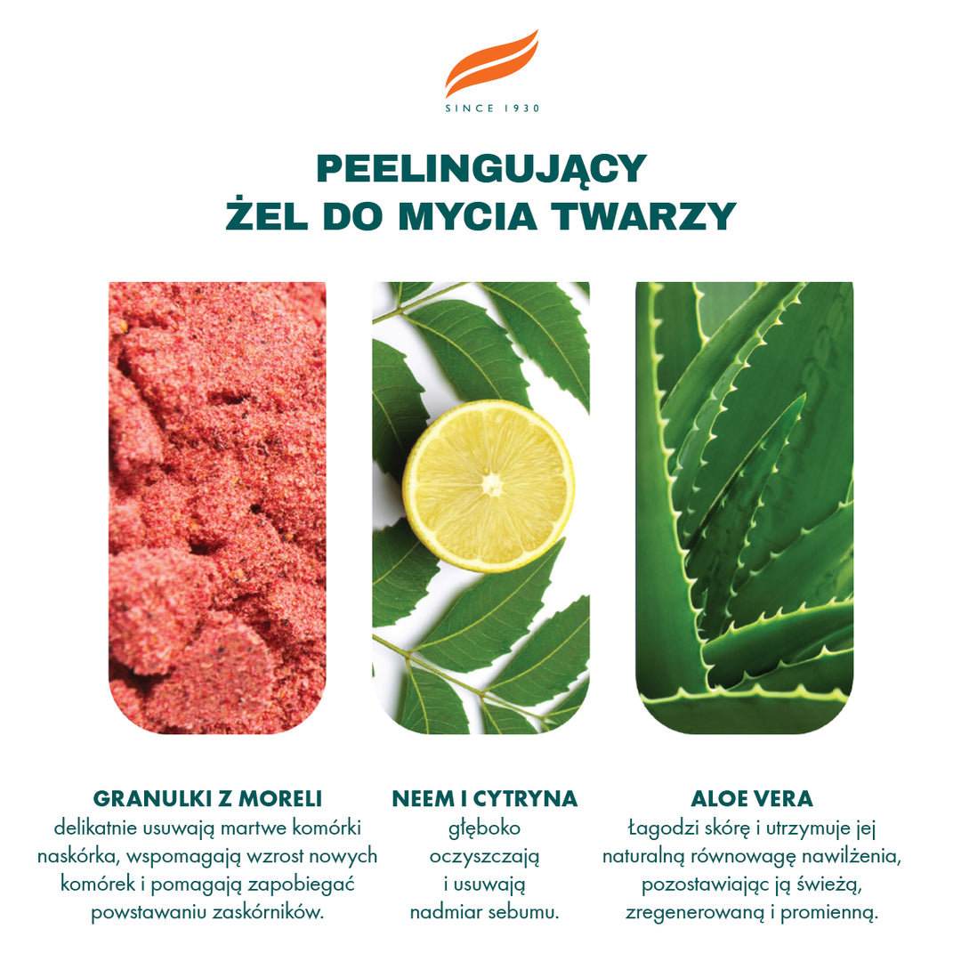 Delikatnie złuszczający żel do mycia twarzy z mikrogranulkami