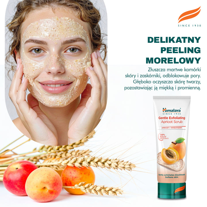 Delikatnie złuszczający morelowy peeling