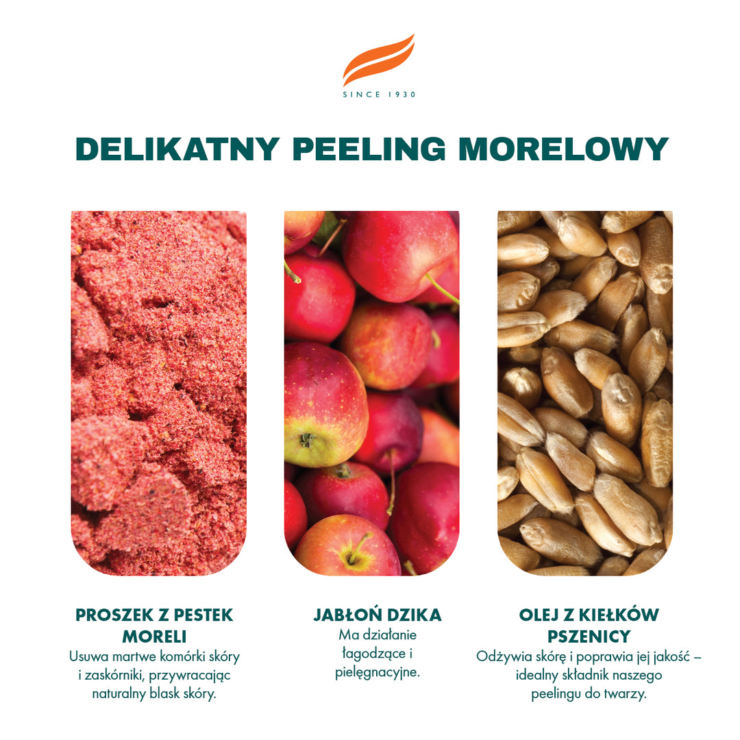 Delikatnie złuszczający morelowy peeling