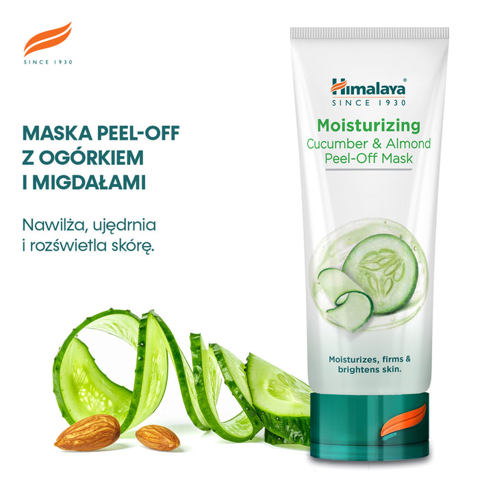 Nawilżająca maska Peel-off Ogórek i Migdał