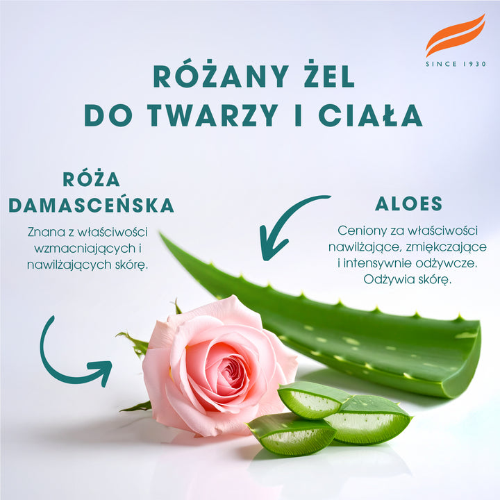 HIMALAYA RÓŻANY, NAWILŻAJĄYCY ŻEL DO TWARZY I CIAŁA 300ML