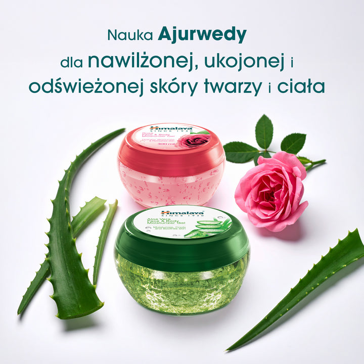 HIMALAYA RÓŻANY, NAWILŻAJĄYCY ŻEL DO TWARZY I CIAŁA 300ML