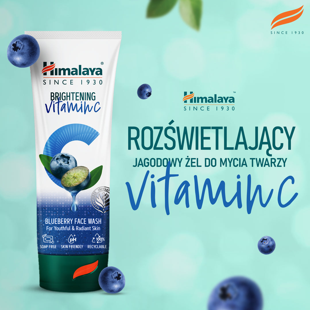 Himalaya Jagodowy Żel do mycia twarzy z Witaminą C - 100 ml