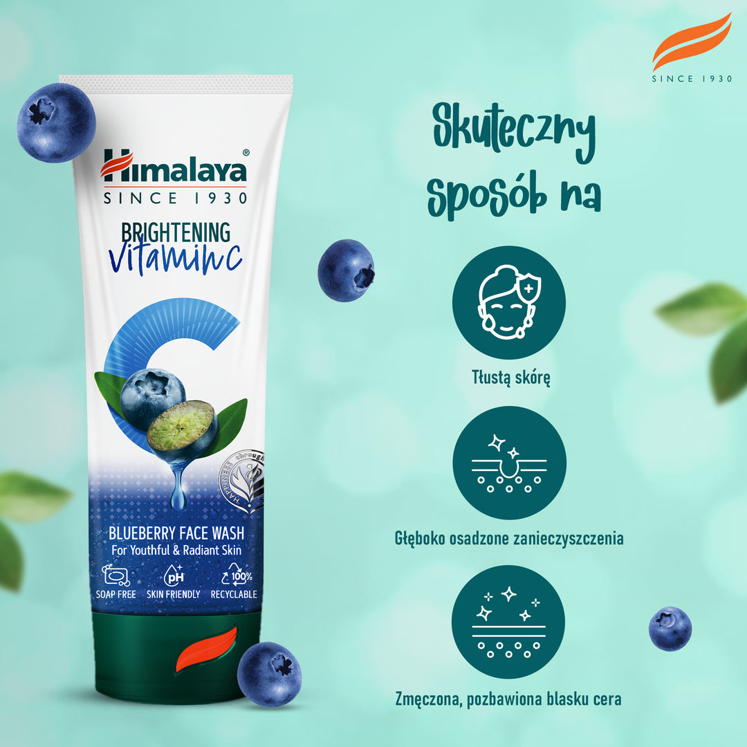Himalaya Jagodowy Żel do mycia twarzy z Witaminą C - 100 ml