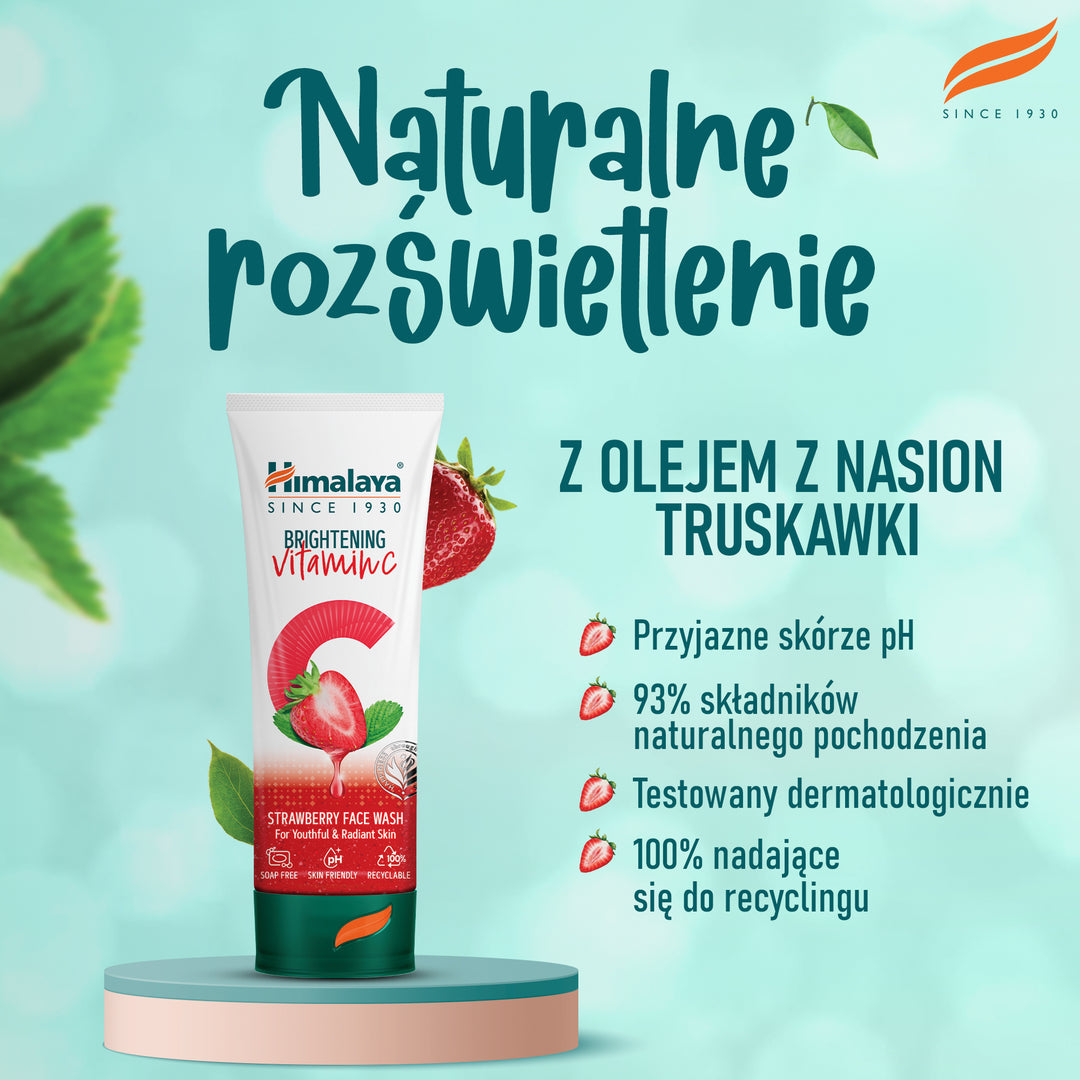Himalaya Truskawkowy Żel do mycia twarzy z Witaminą C - 100 ml