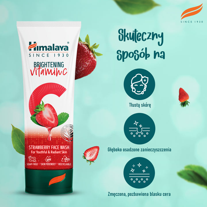 Himalaya Truskawkowy Żel do mycia twarzy z Witaminą C - 100 ml