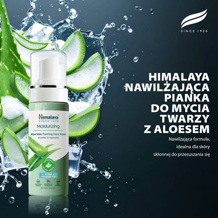 Himalaya Nawilżająca pianka do mycia twarzy z aloesem, 150 ml