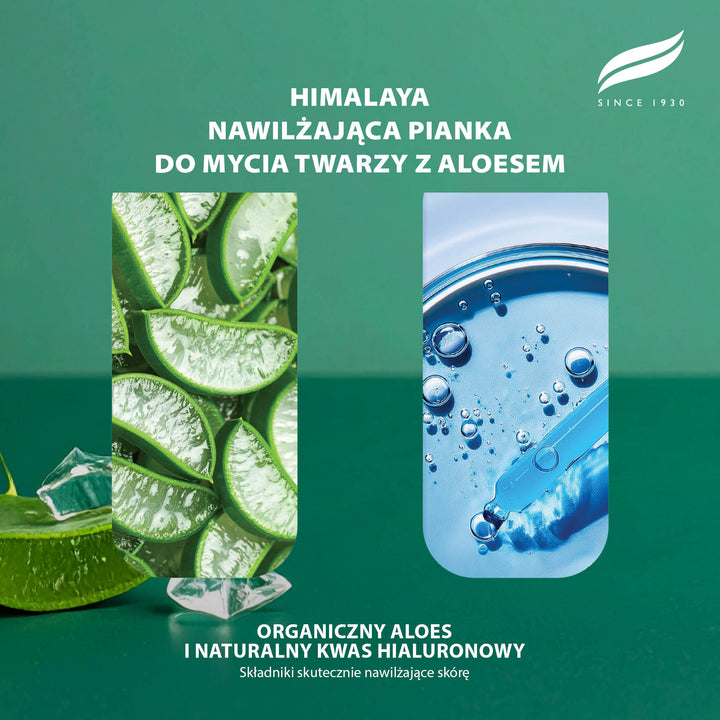 Himalaya Nawilżająca pianka do mycia twarzy z aloesem, 150 ml