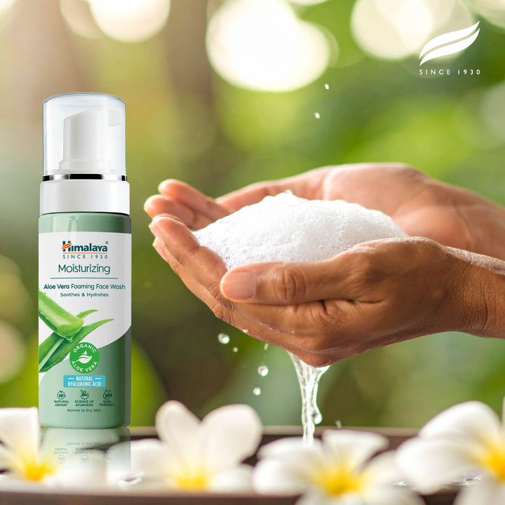 Himalaya Nawilżająca pianka do mycia twarzy z aloesem, 150 ml