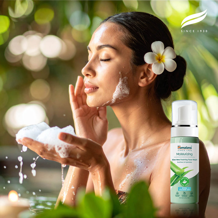 Himalaya Nawilżająca pianka do mycia twarzy z aloesem, 150 ml