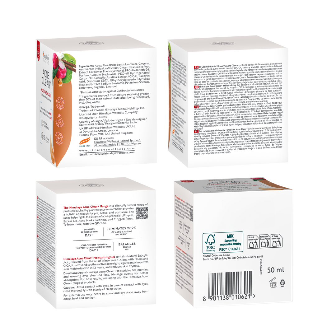 Himalaya Acne Clear+ Żel nawilżający