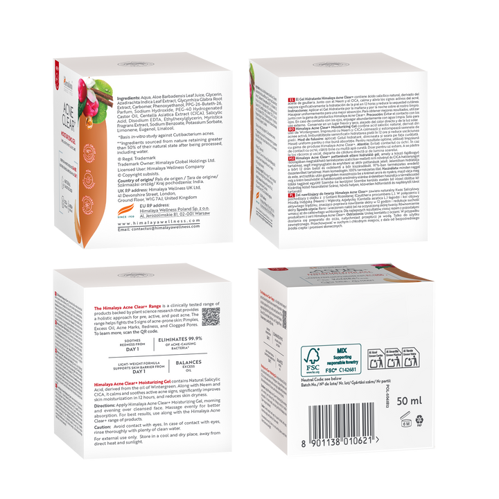 Himalaya Acne Clear+ Żel nawilżający