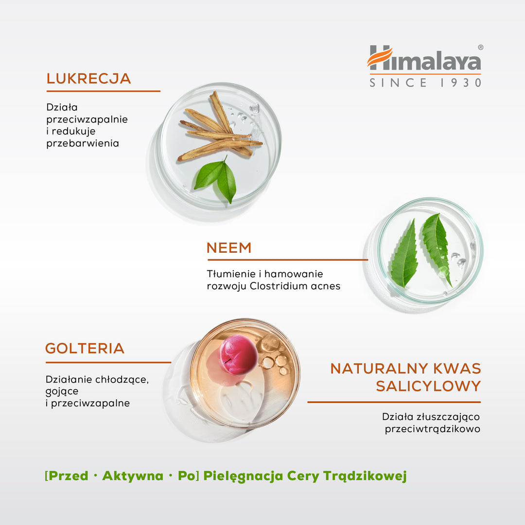 Himalaya Acne Clear+ Żel do mycia twarzy