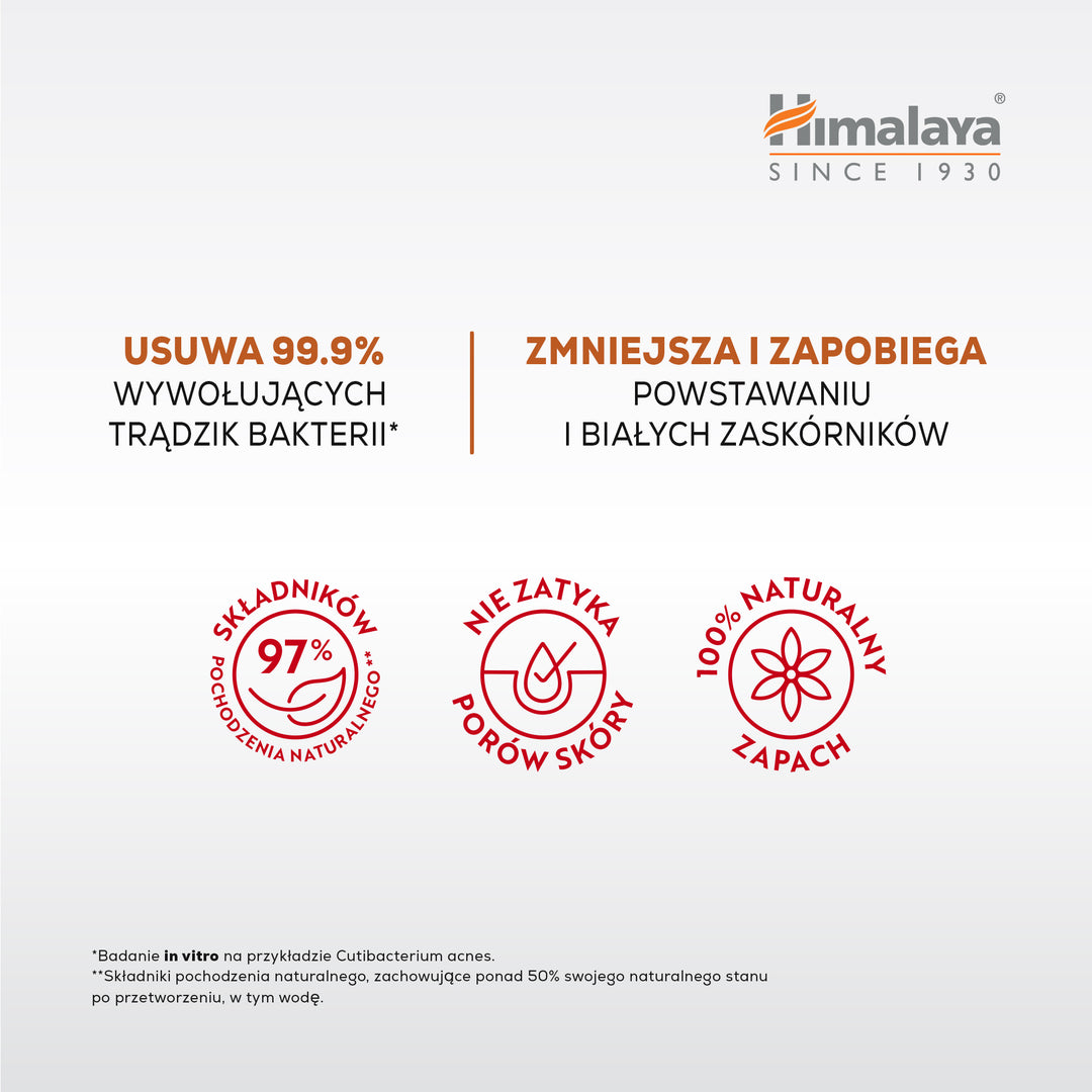 Himalaya Acne Clear+ Żel do mycia twarzy