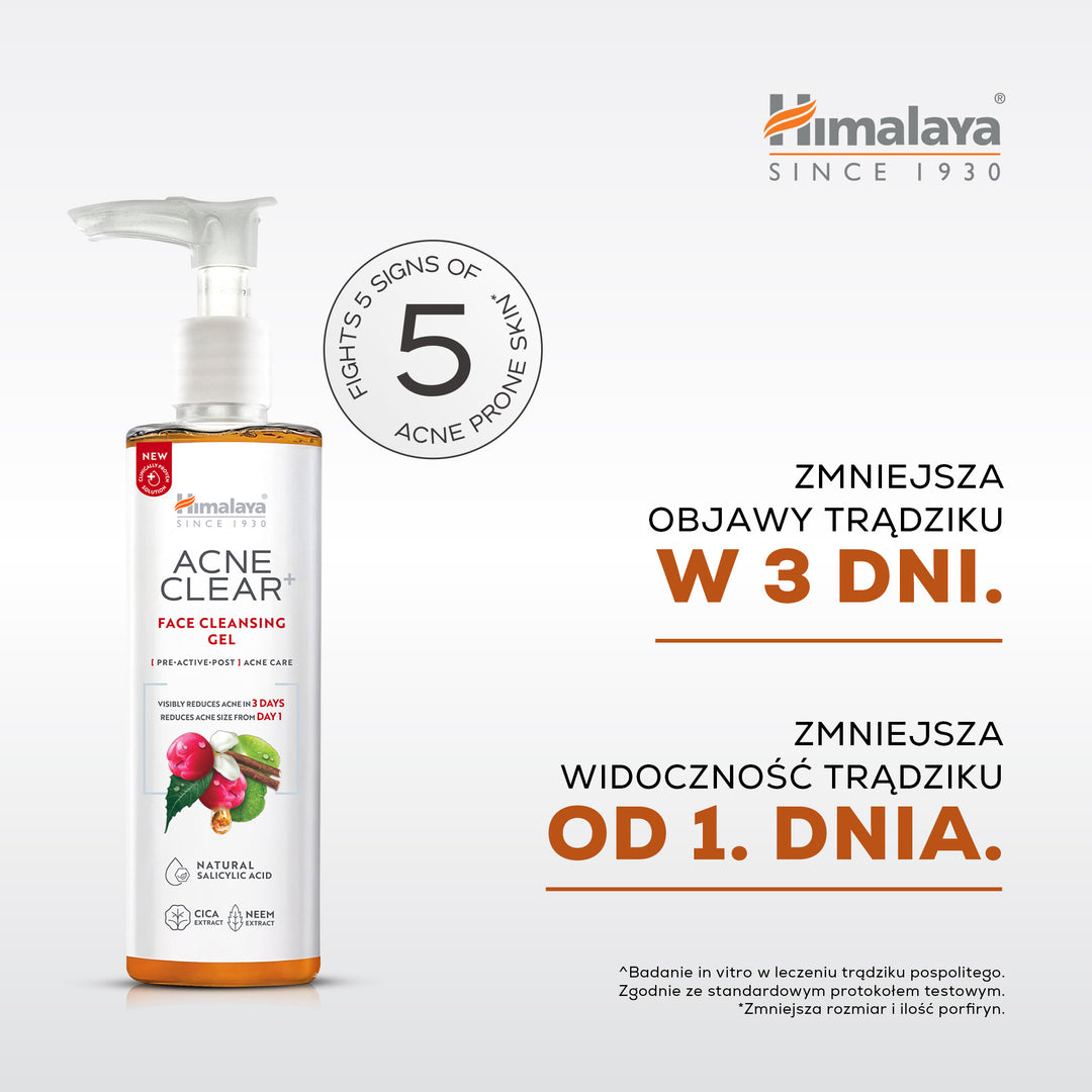 Himalaya Acne Clear+ Żel do mycia twarzy