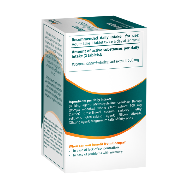 Himalaya Memory Wellness Bacopa (Brahmi) - 60 Tabletki