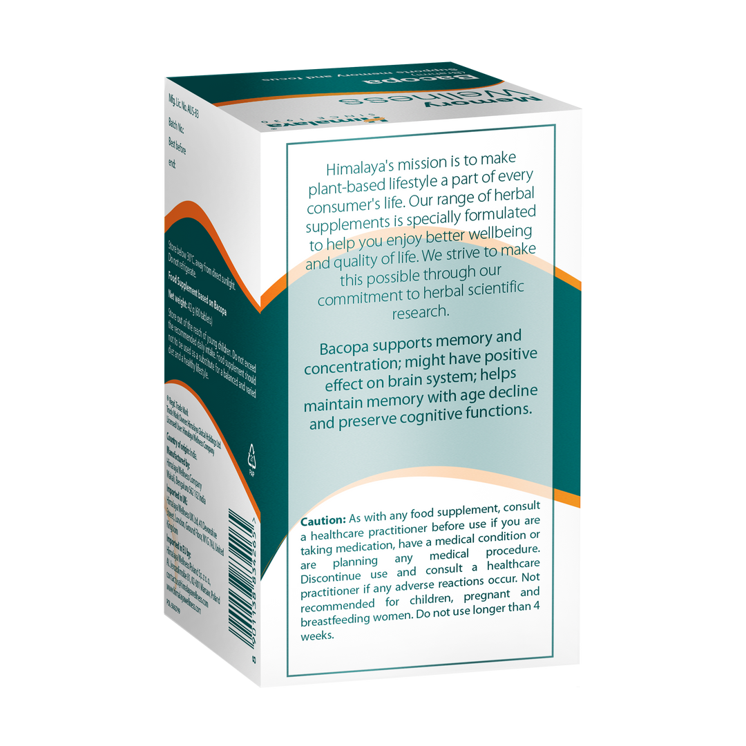 Himalaya Memory Wellness Bacopa (Brahmi) - 60 Tabletki