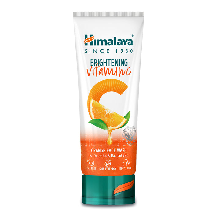 Himalaya rozjaśniający pomarańczowy płyn do mycia twarzy z witaminą C