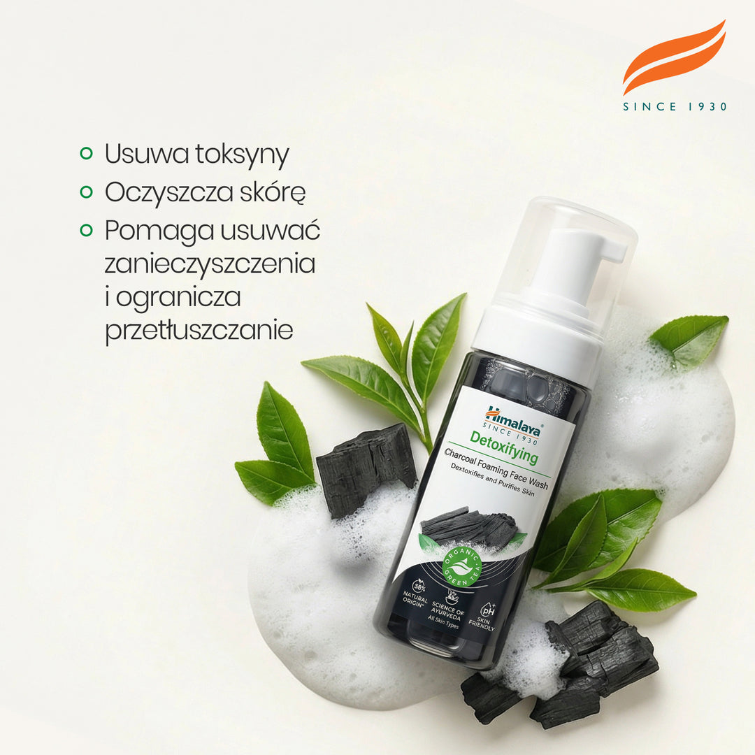 HIMALAYA DETOKSYKUJĄCA PIANKA DO MYCIA TWARZY Z WĘGLEM AKTYWNYM 150ML