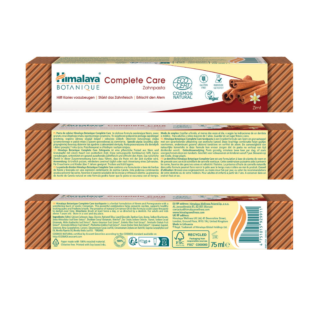 Himalaya Botanique Cynamonowa pasta do zębów Complete Care - 75 ml