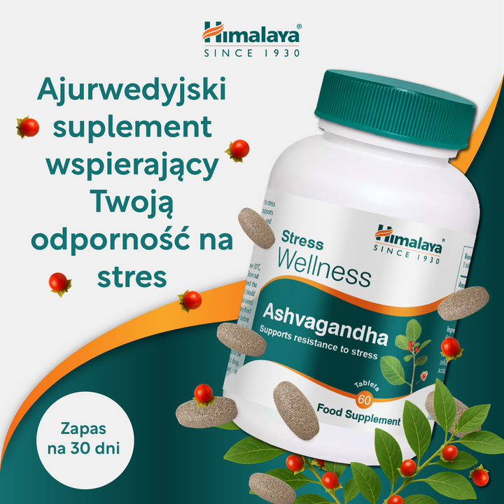 Himalaya Stress Wellness Ashvagandha - 60 Tabletki