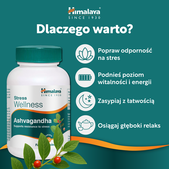 Himalaya Stress Wellness Ashvagandha - 60 Tabletki