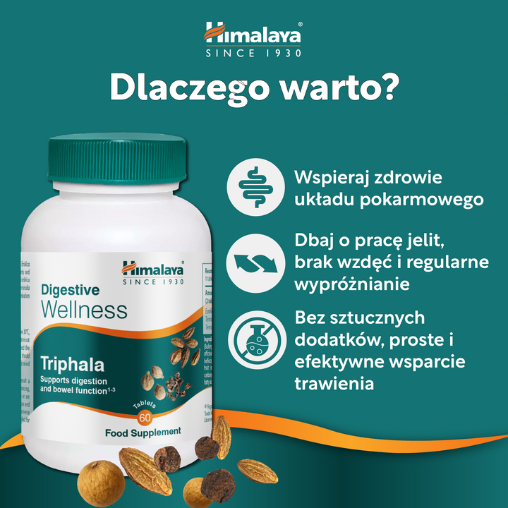 Himalaya Digestive Wellness Triphala - 60 tabletki